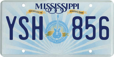 MS license plate YSH856