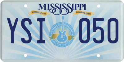 MS license plate YSI050