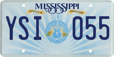 MS license plate YSI055