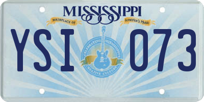 MS license plate YSI073