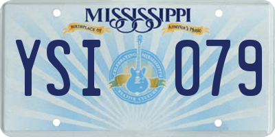 MS license plate YSI079