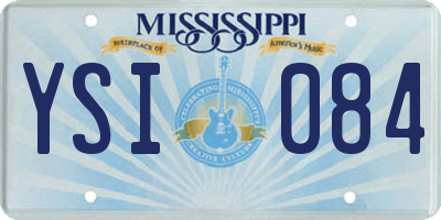 MS license plate YSI084