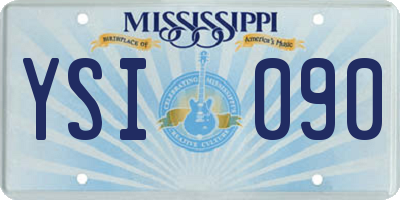 MS license plate YSI090