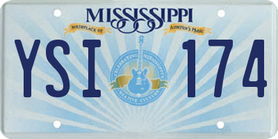 MS license plate YSI174