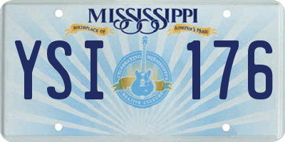 MS license plate YSI176