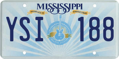MS license plate YSI188