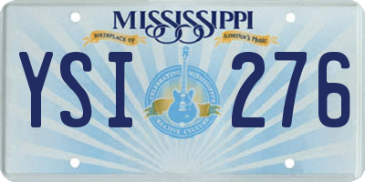 MS license plate YSI276