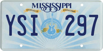 MS license plate YSI297