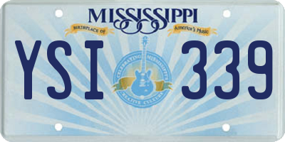 MS license plate YSI339
