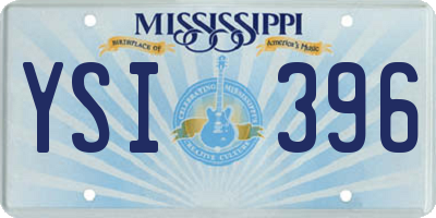 MS license plate YSI396