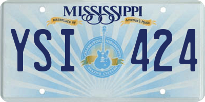 MS license plate YSI424