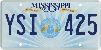 MS license plate YSI425