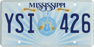 MS license plate YSI426