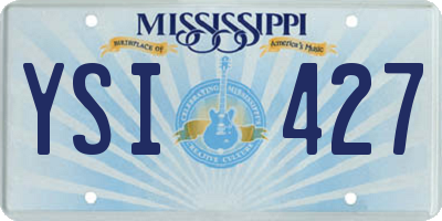MS license plate YSI427