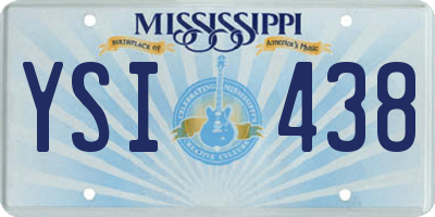 MS license plate YSI438