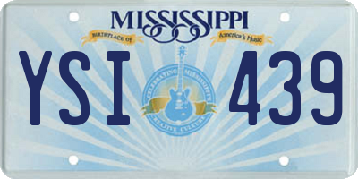 MS license plate YSI439