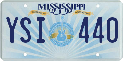 MS license plate YSI440