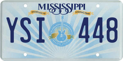 MS license plate YSI448