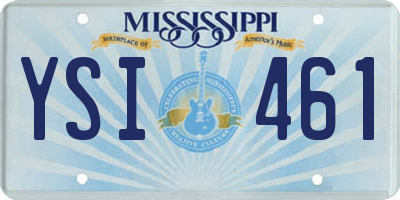 MS license plate YSI461