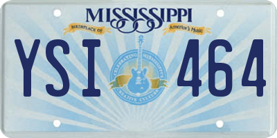 MS license plate YSI464