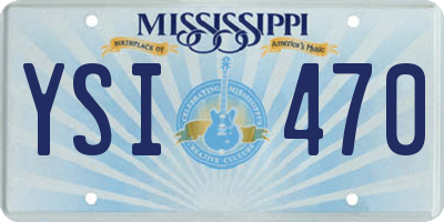 MS license plate YSI470