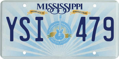 MS license plate YSI479