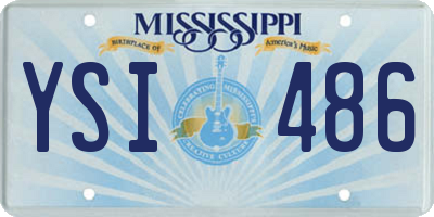 MS license plate YSI486