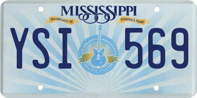 MS license plate YSI569