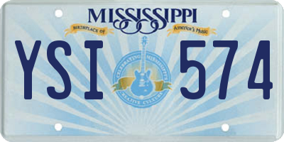 MS license plate YSI574