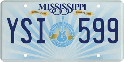 MS license plate YSI599