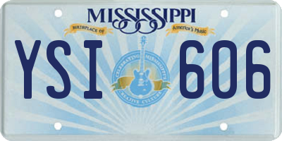 MS license plate YSI606
