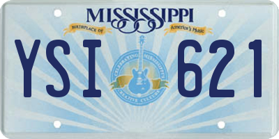 MS license plate YSI621