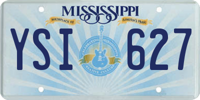 MS license plate YSI627