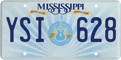 MS license plate YSI628