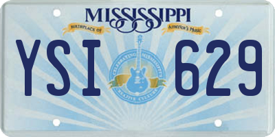 MS license plate YSI629