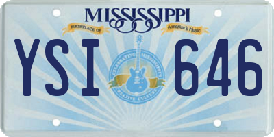 MS license plate YSI646