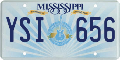 MS license plate YSI656