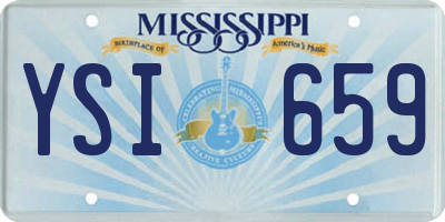 MS license plate YSI659