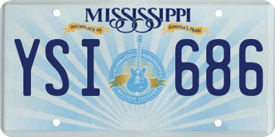 MS license plate YSI686