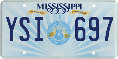 MS license plate YSI697