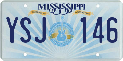 MS license plate YSJ146