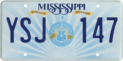 MS license plate YSJ147