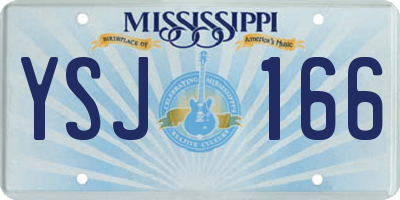 MS license plate YSJ166