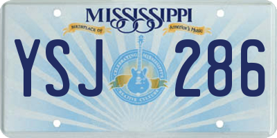 MS license plate YSJ286
