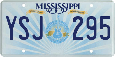 MS license plate YSJ295