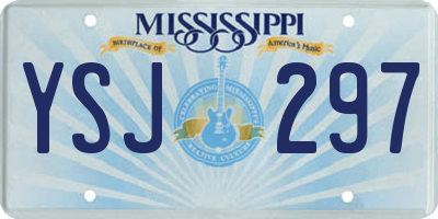 MS license plate YSJ297