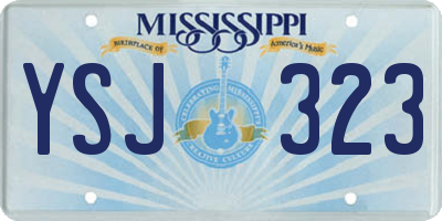 MS license plate YSJ323