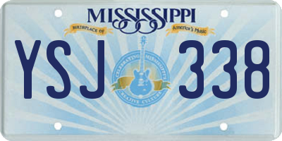 MS license plate YSJ338