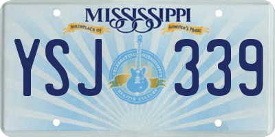 MS license plate YSJ339
