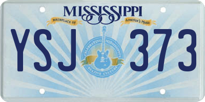 MS license plate YSJ373
